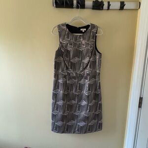 Shoshanna black and gold dress